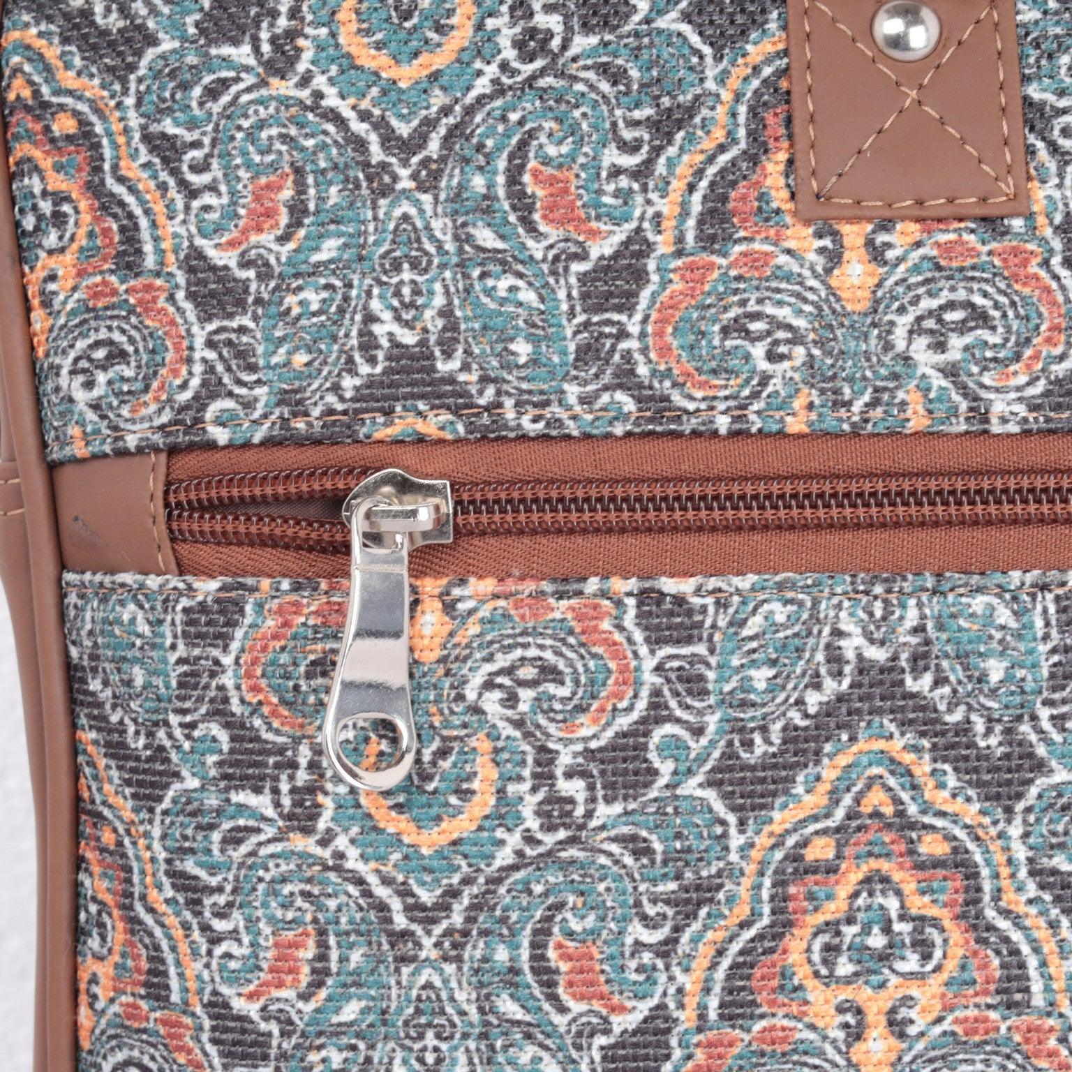 Stylish Paisley Laptop Bag with Vegan Leather | AMIC - Amic