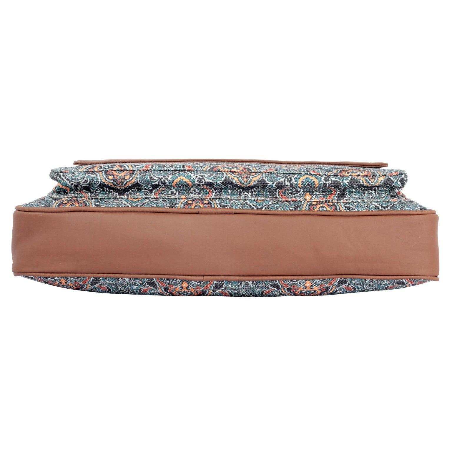 Stylish Paisley Laptop Bag with Vegan Leather | AMIC - Amic