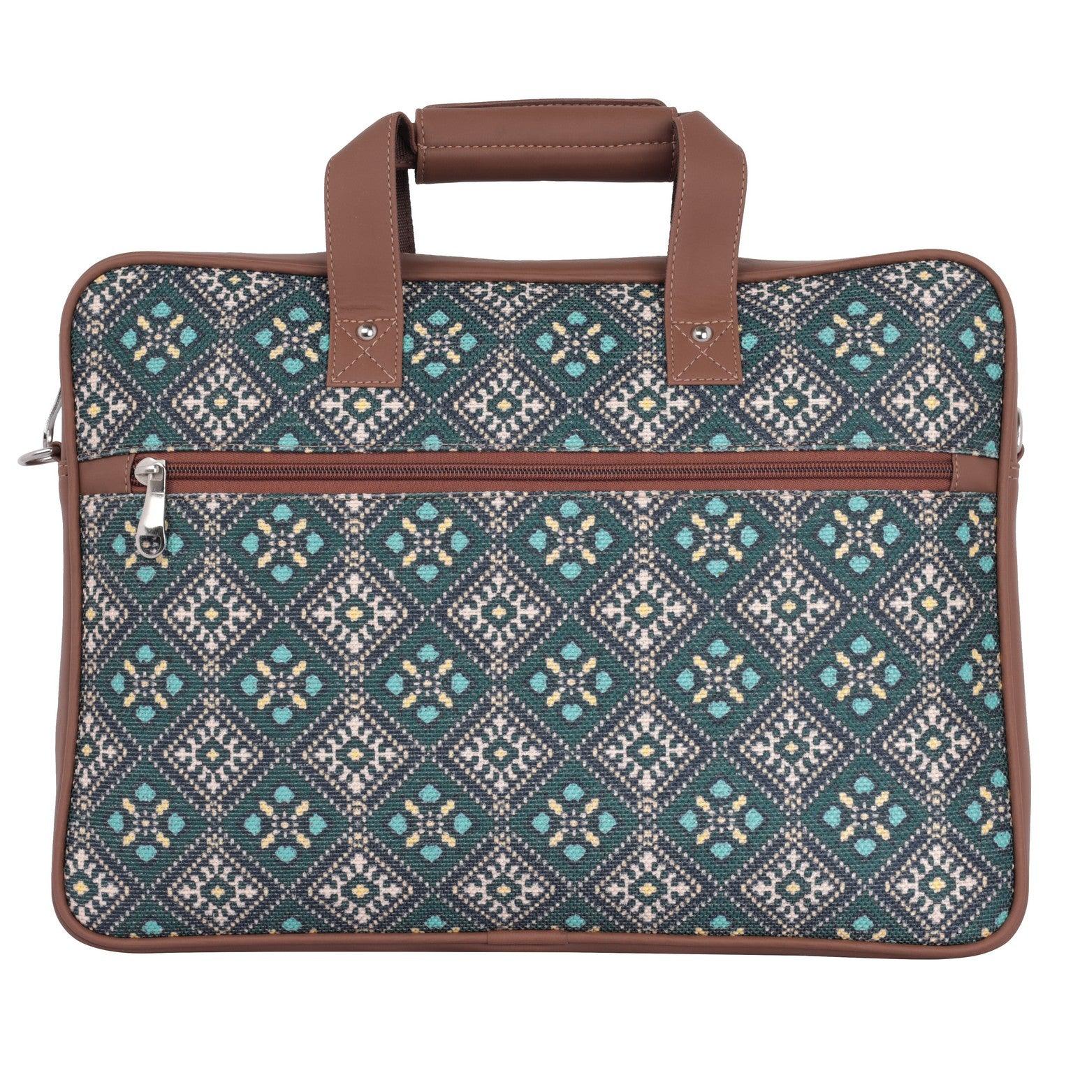 Stylish Diamond-Patterned Laptop Bag with Vegan Leather | AMIC - Amic