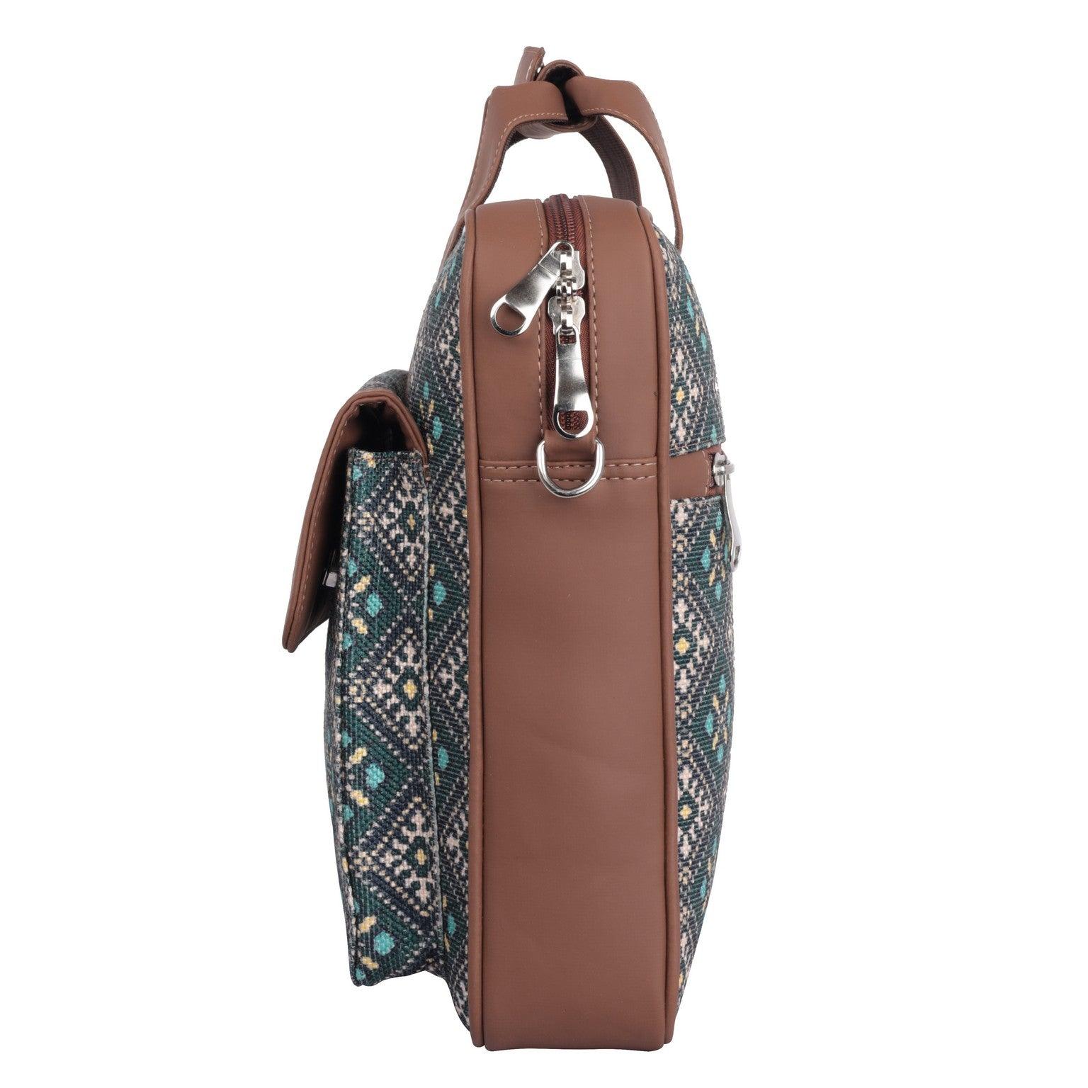 Stylish Diamond-Patterned Laptop Bag with Vegan Leather | AMIC - Amic