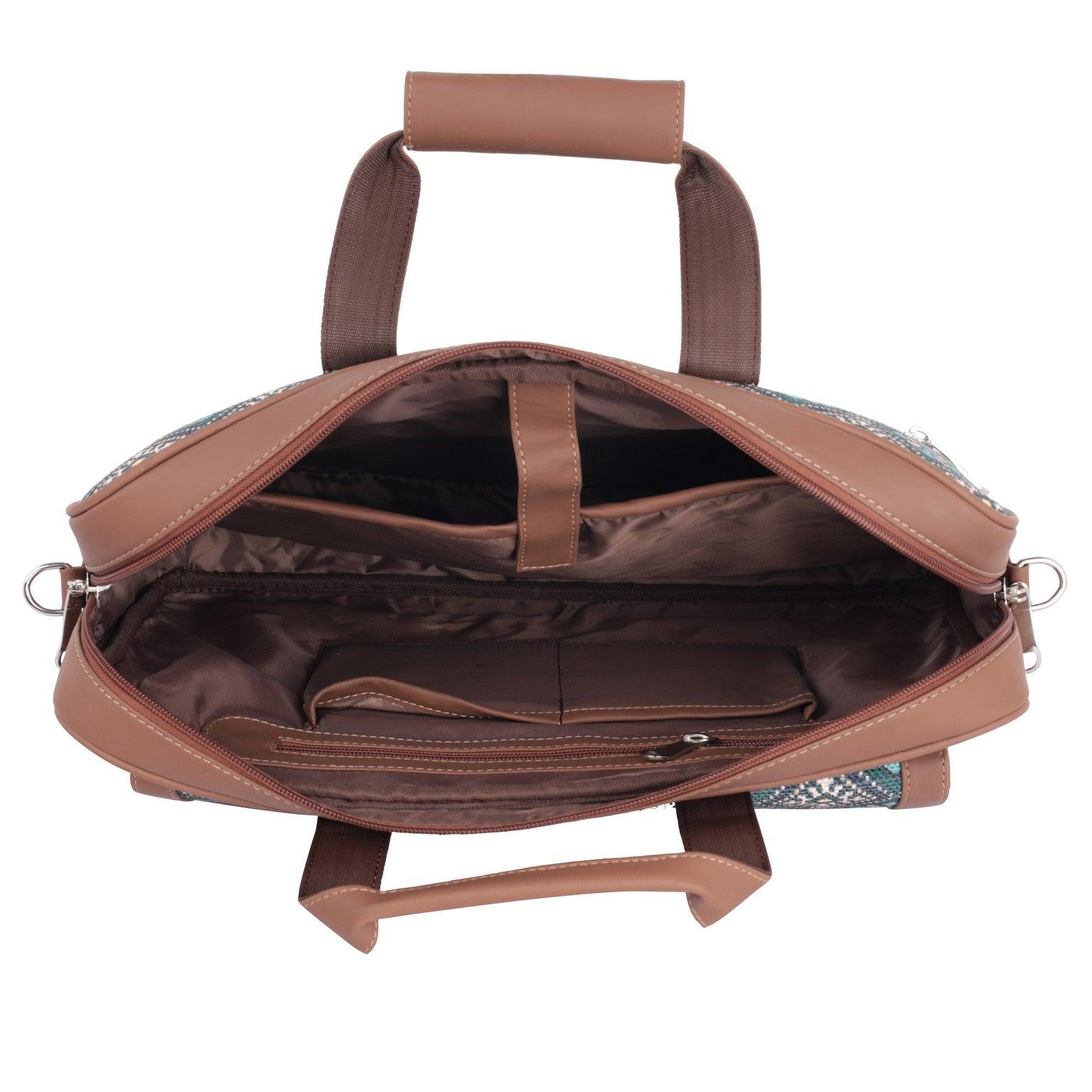 Stylish Diamond-Patterned Laptop Bag with Vegan Leather | AMIC - Amic