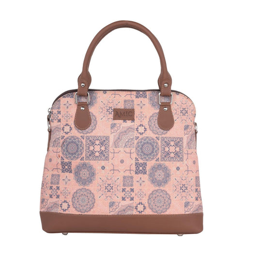 Pink Patchwork Hand Shoulder Bag – Stylish and Functional by Amic - Amic