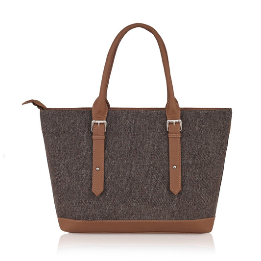 Classic Vegan Leather Tote Bag for Women - Charcoal Grey | Amic Bags - Amic