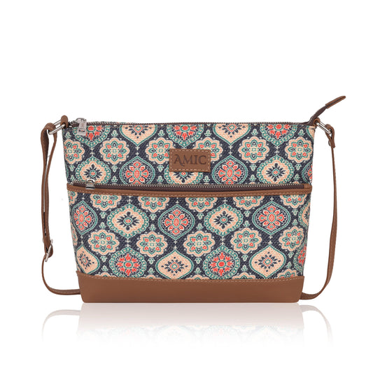 Stylish Floral Printed Side Shoulder Bag | AMIC - Amic