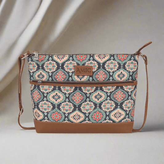 Stylish Floral Printed Side Shoulder Bag | AMIC - Amic