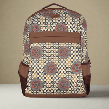 Amic Laptop Backpack Women Jute Handcrafted Chromoscope Classic Backpack 18 L Backpack - Amic