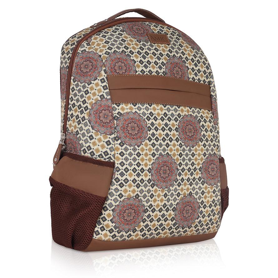 Amic Laptop Backpack Women Jute Handcrafted Chromoscope Classic Backpack 18 L Backpack - Amic