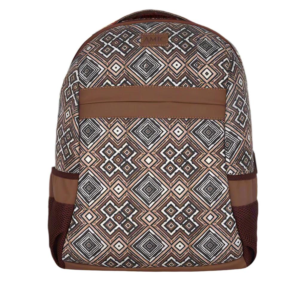 Amic Laptop Backpack Women Jute Handcrafted Artian Angle Classic Backpack 18 L Backpack - Amic