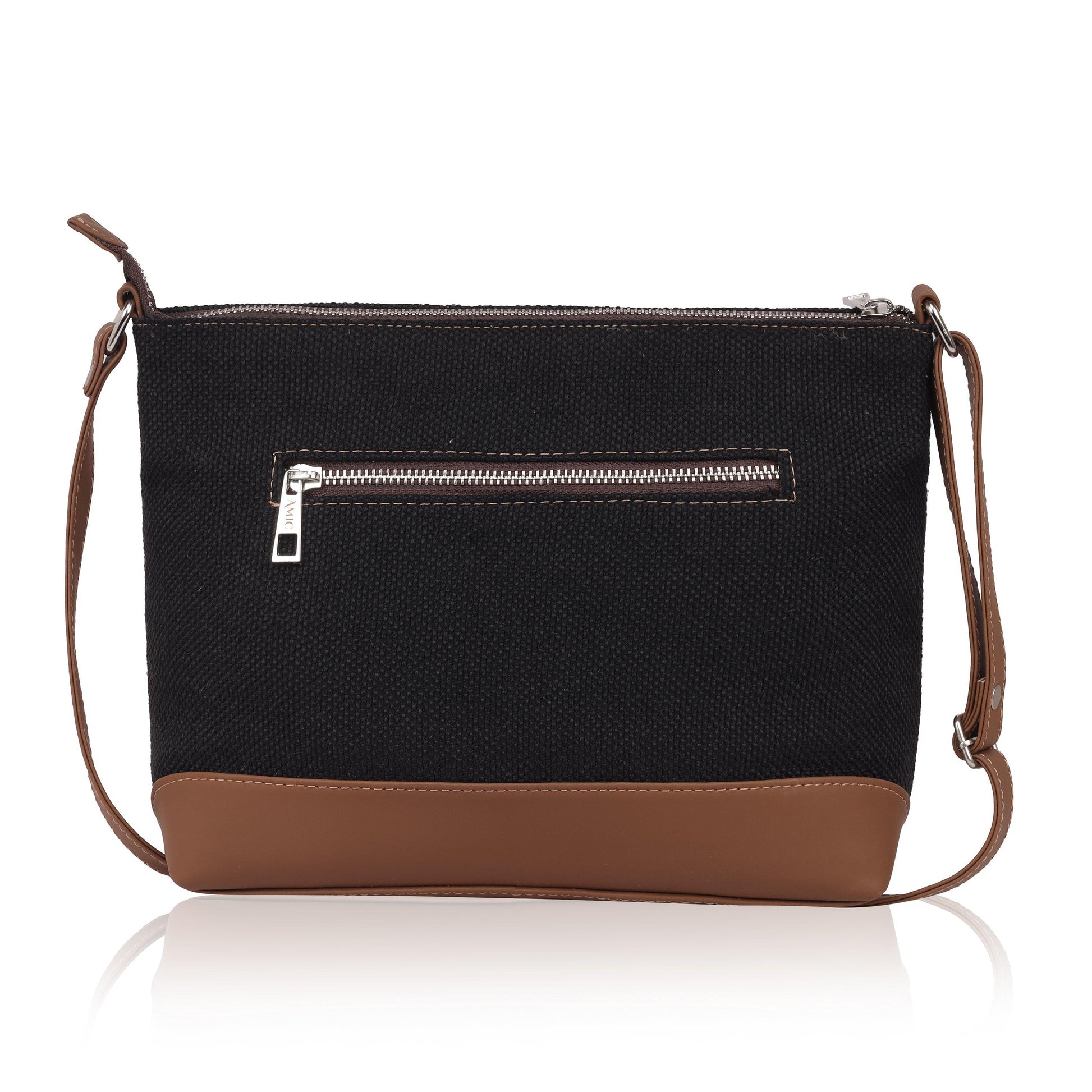 Amic Classic Black Side Shoulder Bag - Amic