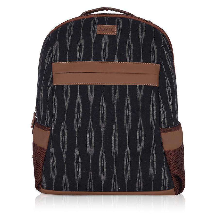 Amic Midnight Ikat Backpack – Stylish and Functional for Everyday Adventures - Amic