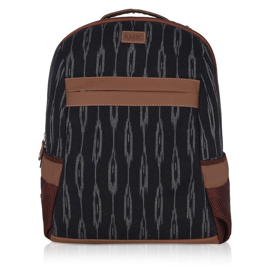 Amic Midnight Ikat Backpack – Stylish and Functional for Everyday Adventures - Amic