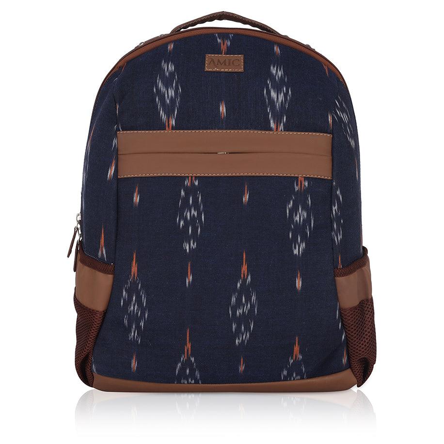 Amic Women Ikkat Classic Backpack 18 L Laptop Backpack - Amic