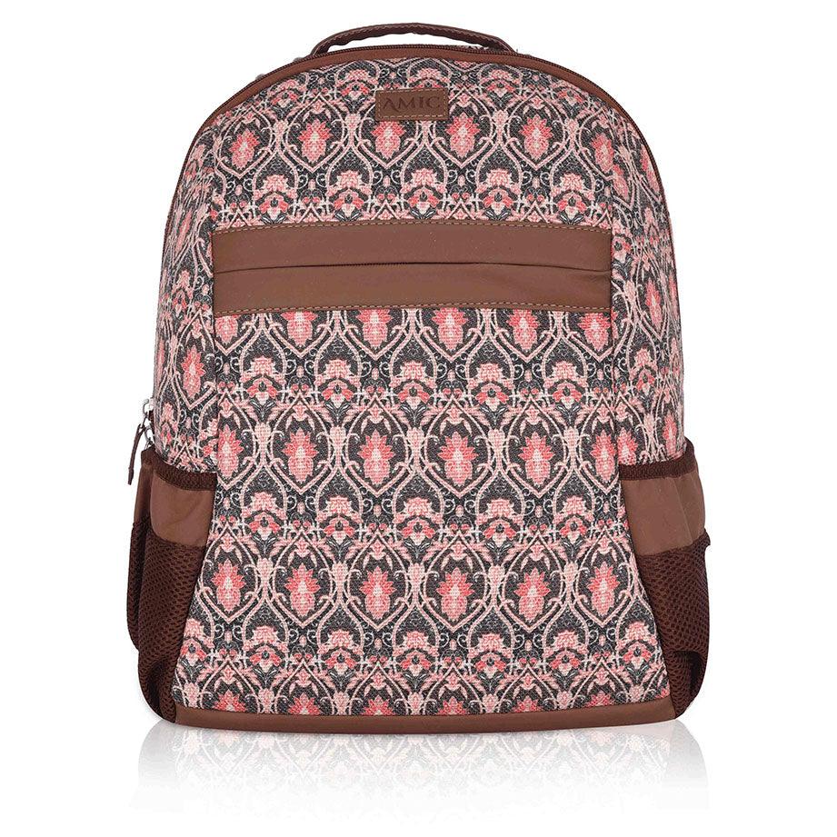 Amic Laptop Backpack Women Jute Handcrafted Chromoscope Classic Backpack 18 L Backpack - Amic