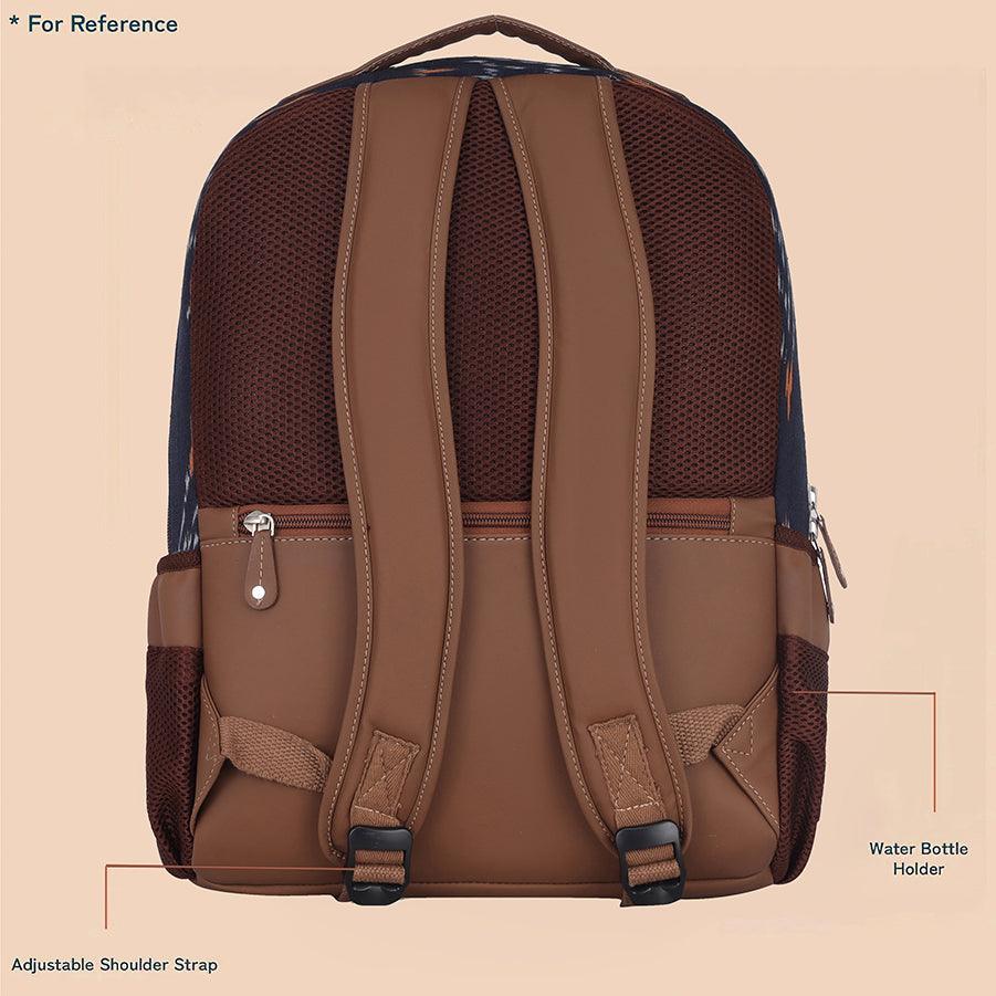 Amic Women Ikkat Classic Backpack 18 L Laptop Backpack - Amic