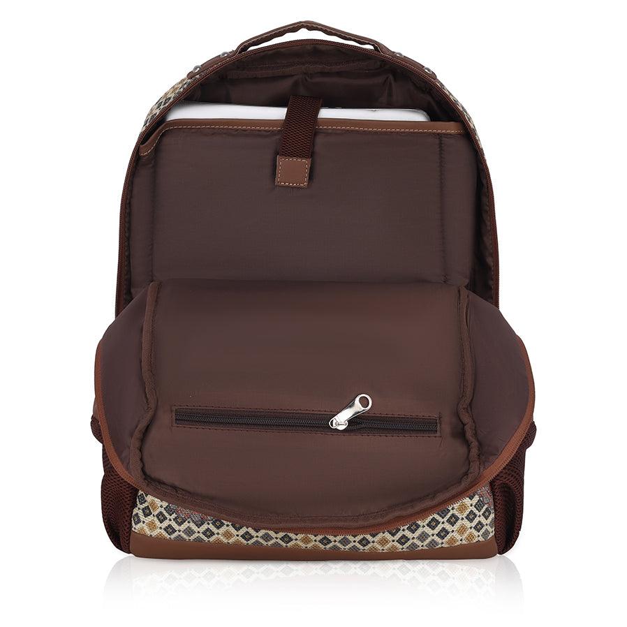 Amic Laptop Backpack Women Jute Handcrafted Chromoscope Classic Backpack 18 L Backpack - Amic
