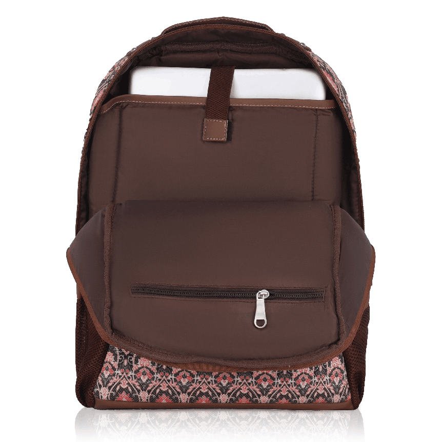 Amic Laptop Backpack Women Jute Handcrafted Chromoscope Classic Backpack 18 L Backpack - Amic