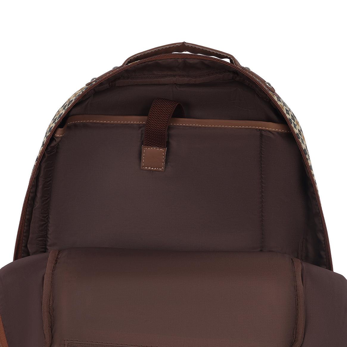 Amic Laptop Backpack Women Jute Handcrafted Chromoscope Classic Backpack 18 L Backpack - Amic