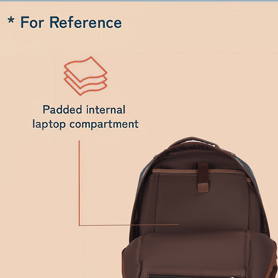 Amic Ikkat Luxury Vegan Leather Laptop Backpack Jute Handcrafted Bag For Women 30 L Backpack - Amic