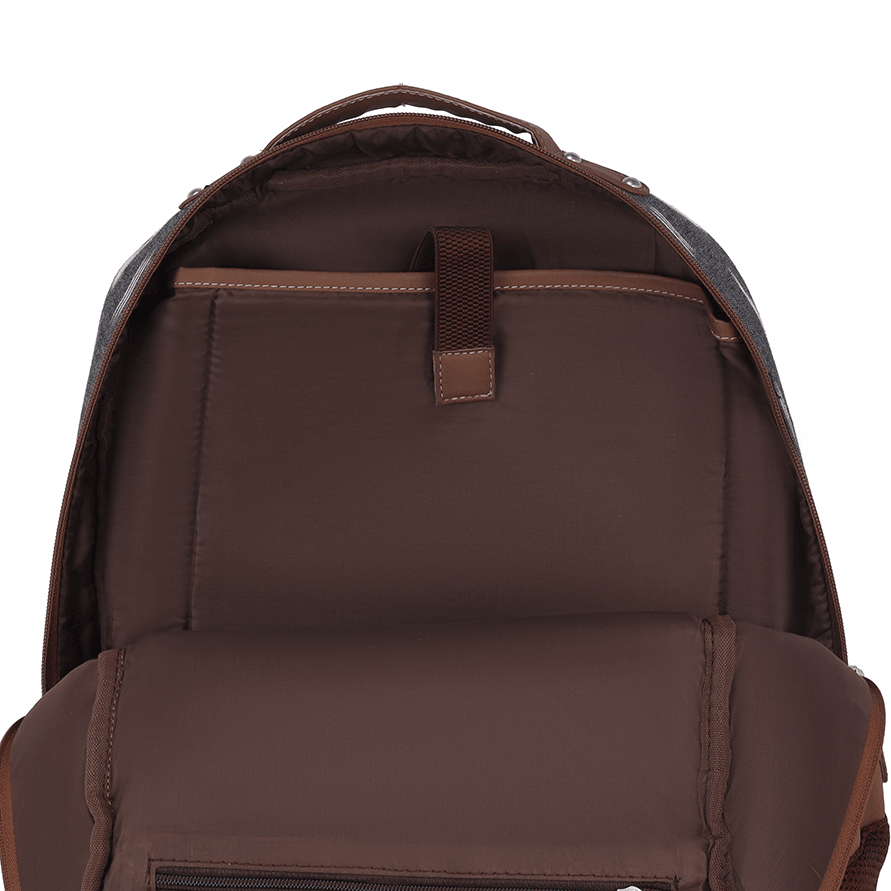 Amic Ikkat Luxury Vegan Leather Laptop Backpack Jute Handcrafted Bag For Women 30 L Backpack - Amic