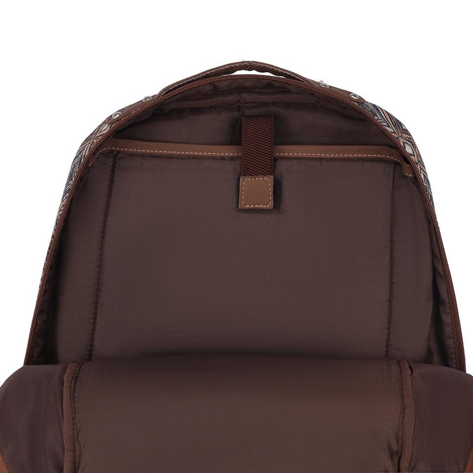 Amic Laptop Backpack Women Jute Handcrafted Artian Angle Classic Backpack 18 L Backpack - Amic