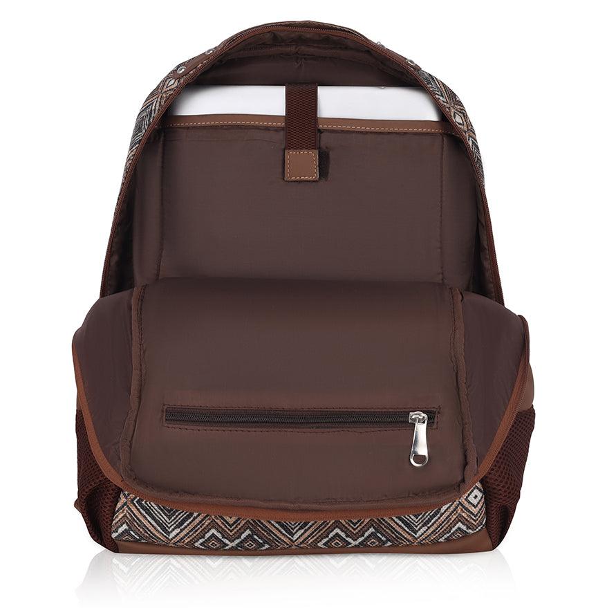 Amic Laptop Backpack Women Jute Handcrafted Artian Angle Classic Backpack 18 L Backpack - Amic