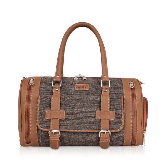 Amic Brown Classic Duffle - Amic