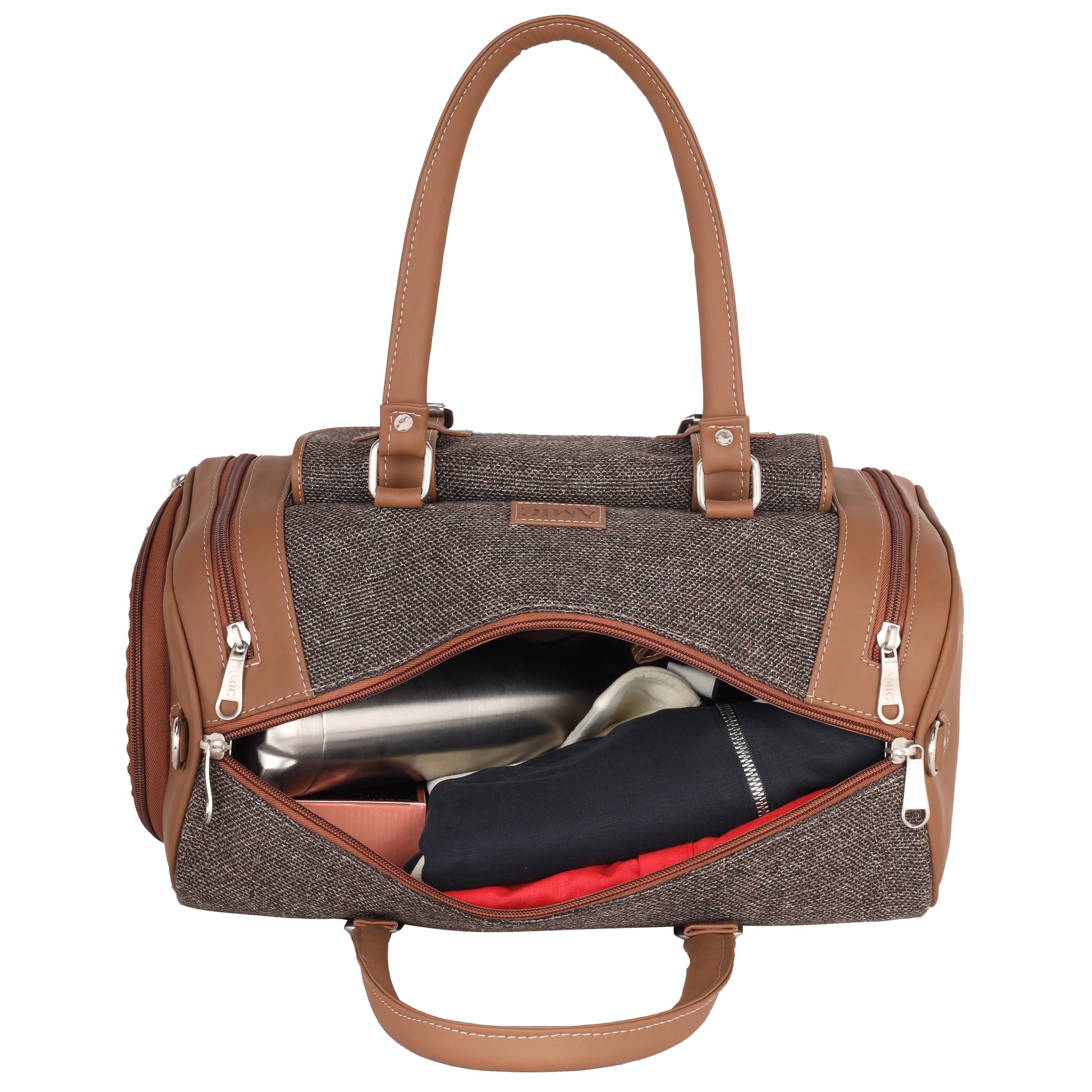 Amic Brown Classic Duffle - Amic