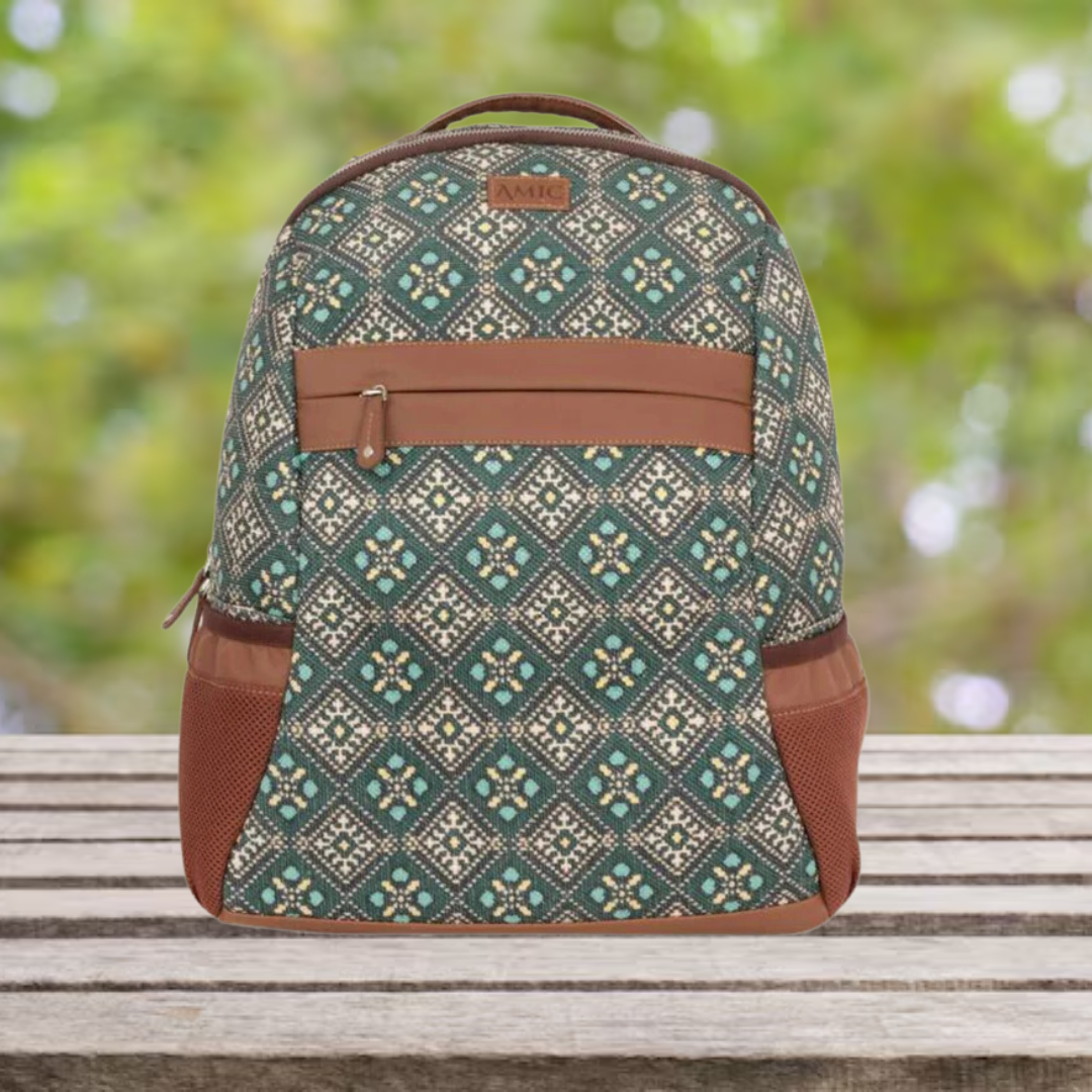 Peacock Green Traditional Backpack
