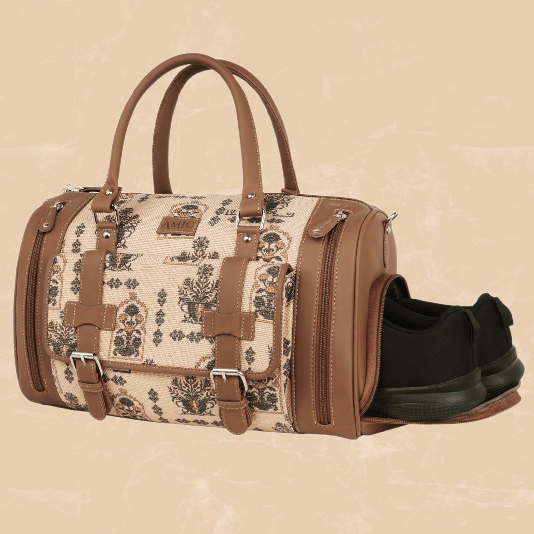 Amic Weekender Travel Duffle Bag with Separate Shoe/Laundry Compartment for Women Duffel Without Wheels - Amic