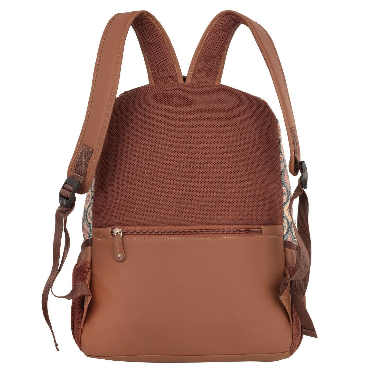 Amic Women Jute Printed Handcrafted Office, College Handbag 18 L Backpack - Amic