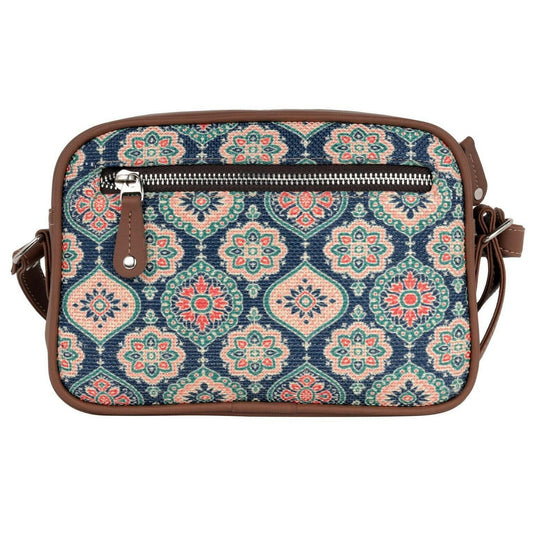 Amic Floral Mosaic Sling Wallet – Compact & Trendy for Everyday Use - Amic