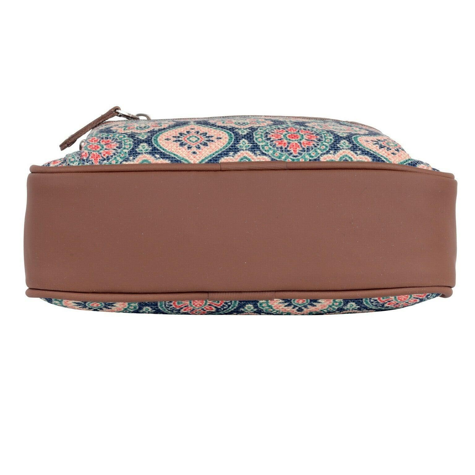 Amic Floral Mosaic Sling Wallet – Compact & Trendy for Everyday Use - Amic