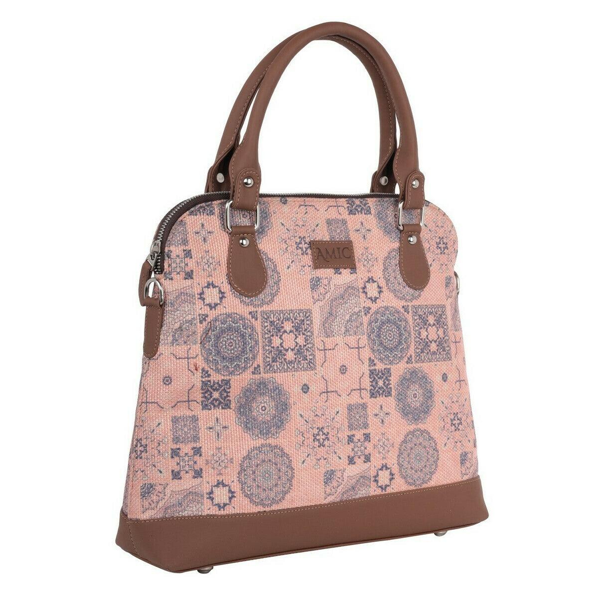 Pink Patchwork Hand Shoulder Bag – Stylish and Functional by Amic - Amic
