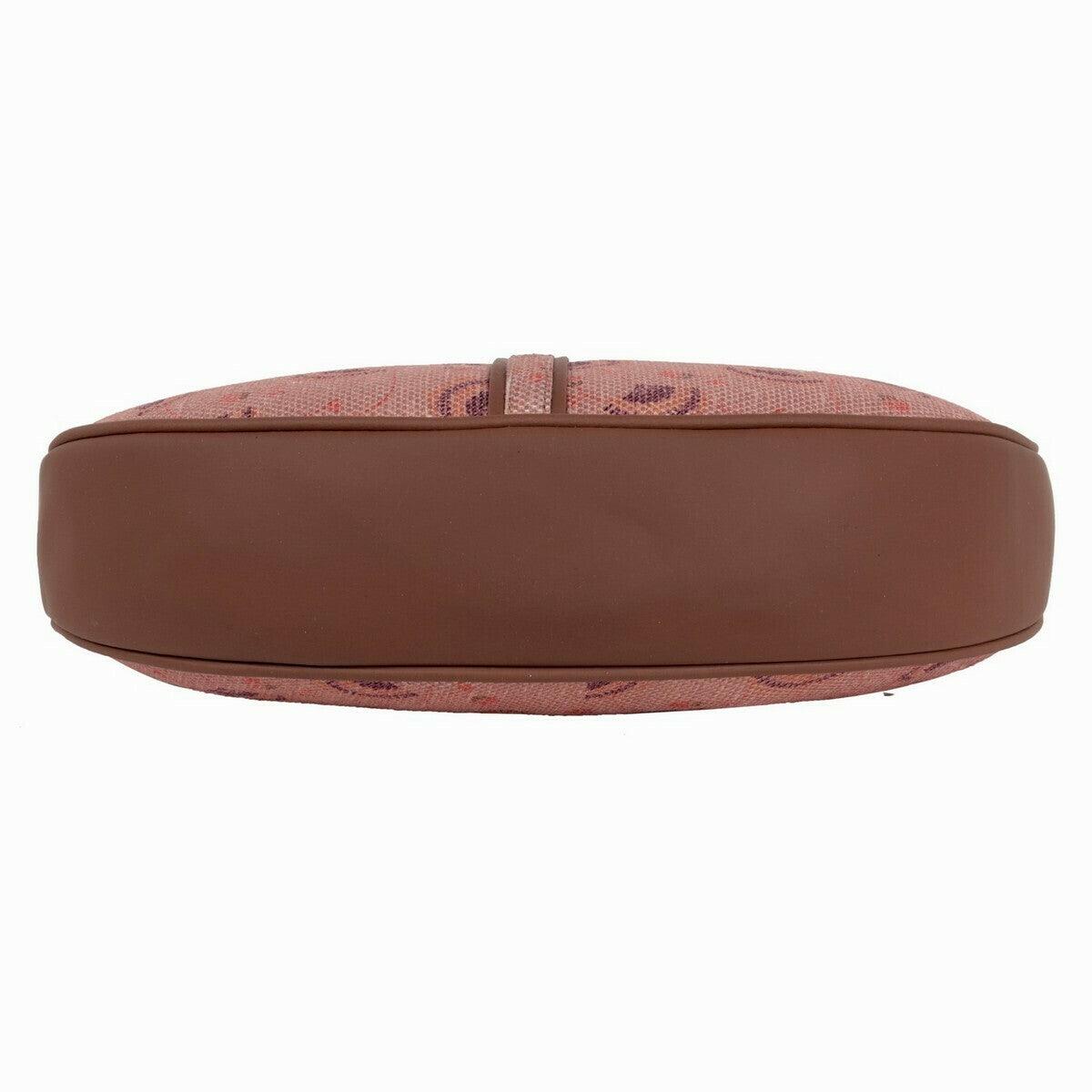 Peach Crescent Pattern Vegan Leather Hobo Bag for Women - Stylish & Versatile | Amic Bags - Amic