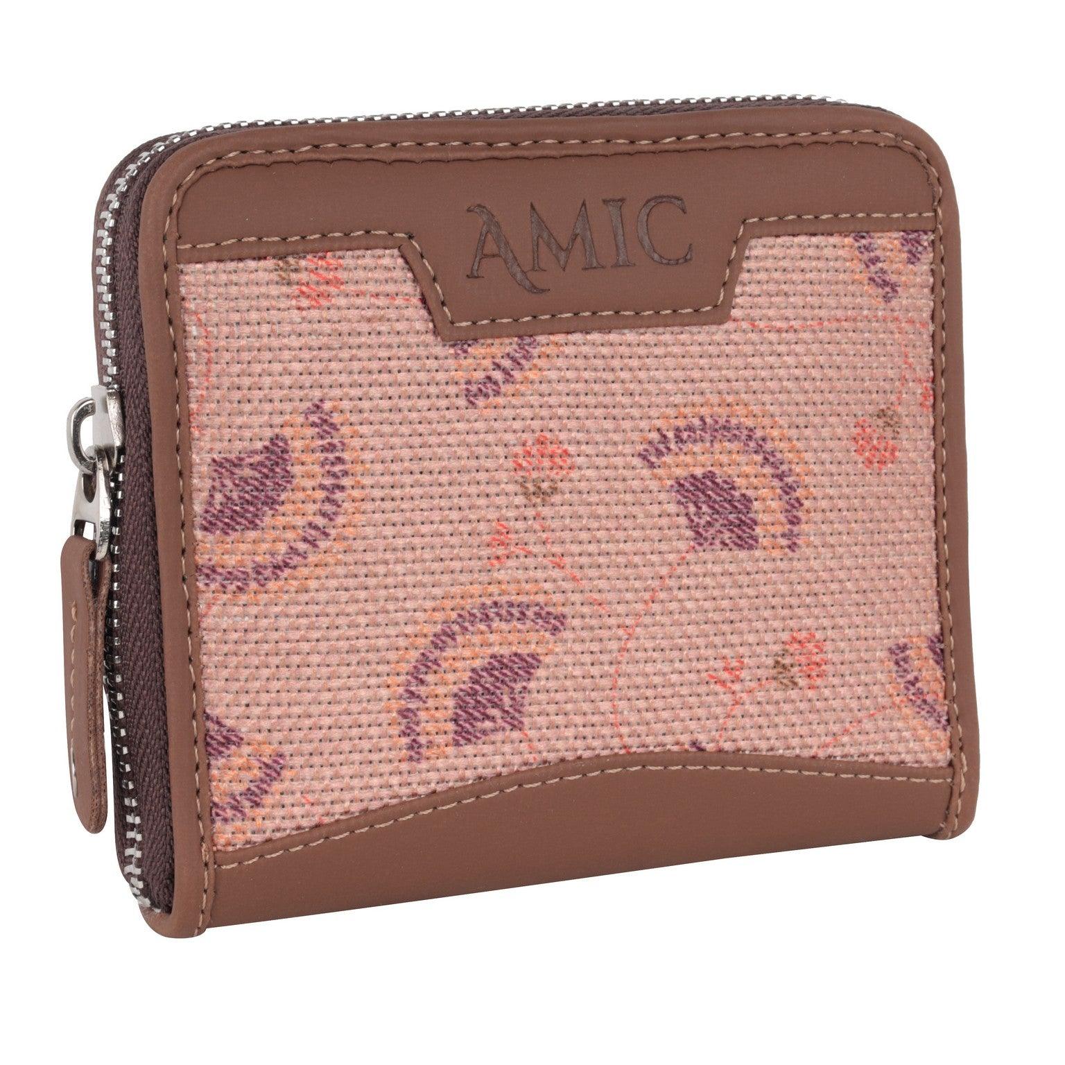 Elegant Pink Pattern Mini Wallet | AMIC - Amic