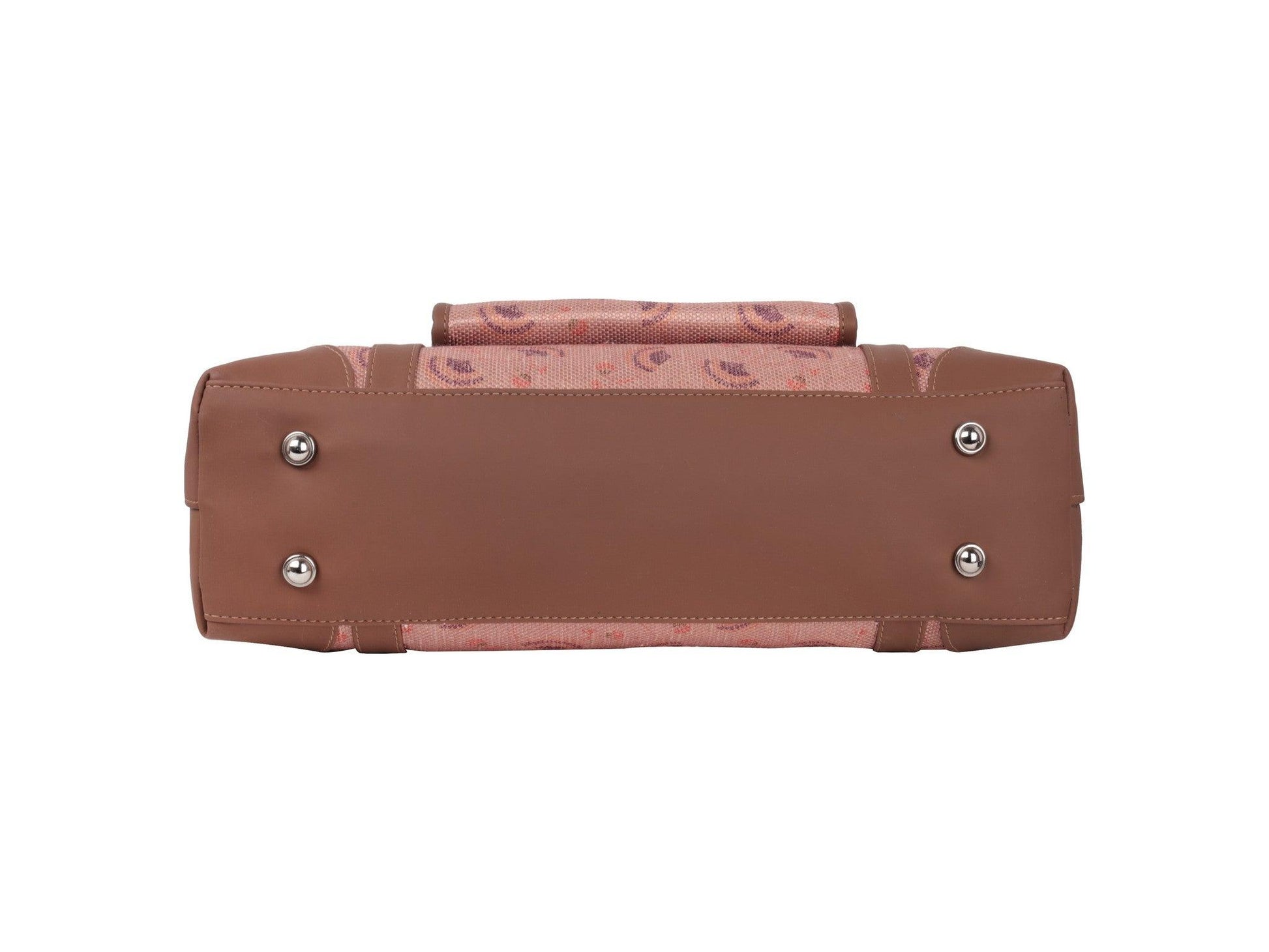 Pink Handcrafted Vegan Leather Office Bag – Graceful & Practical - Amic