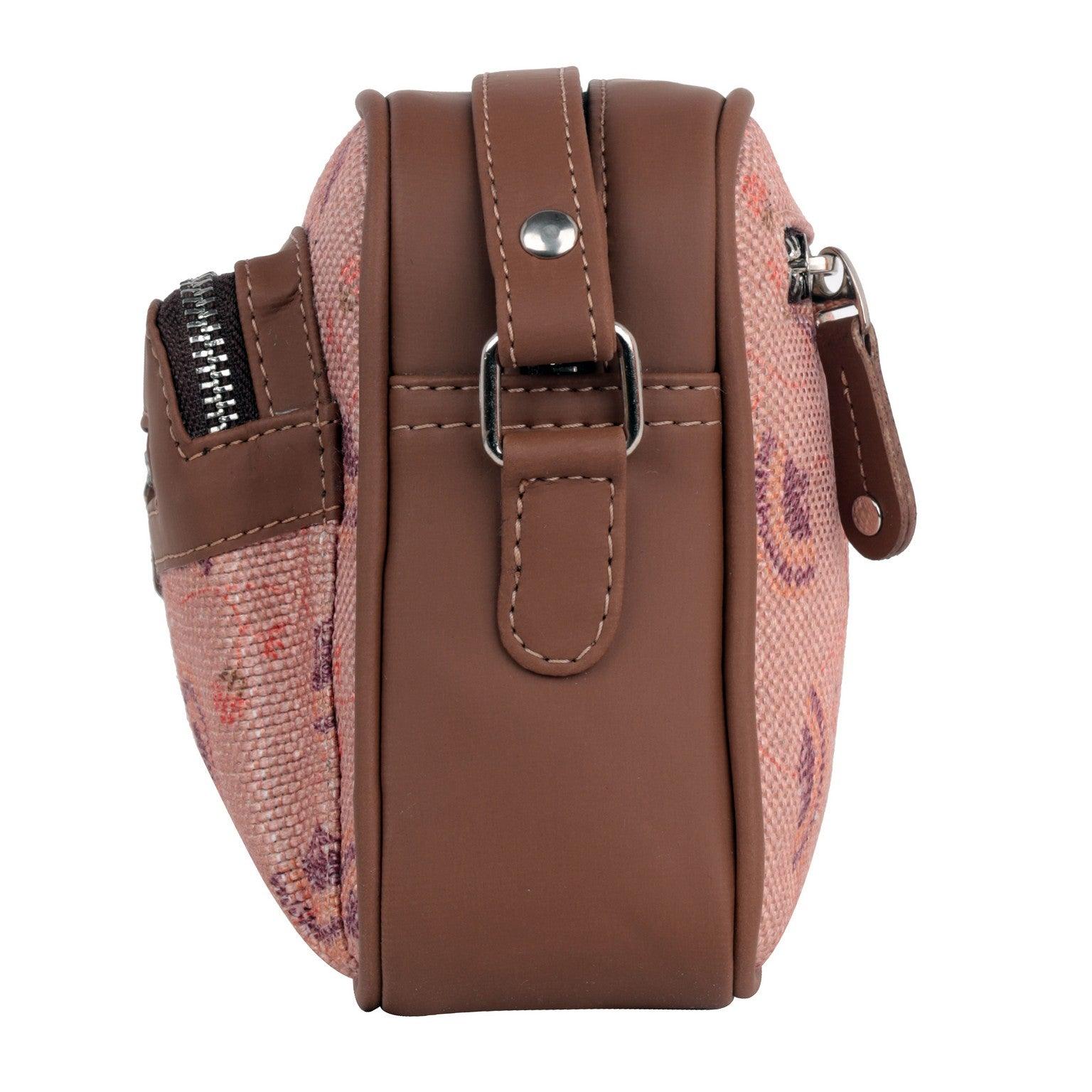 Amic Pink Floral Sling Wallet – Perfect Blend of Style and Functionality - Amic