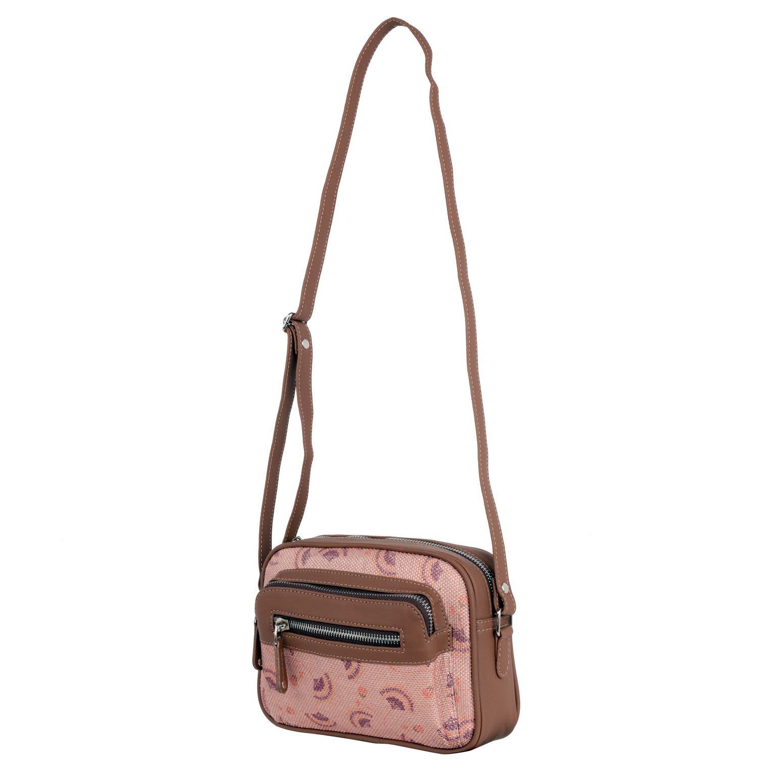Amic Pink Floral Sling Wallet – Perfect Blend of Style and Functionality - Amic