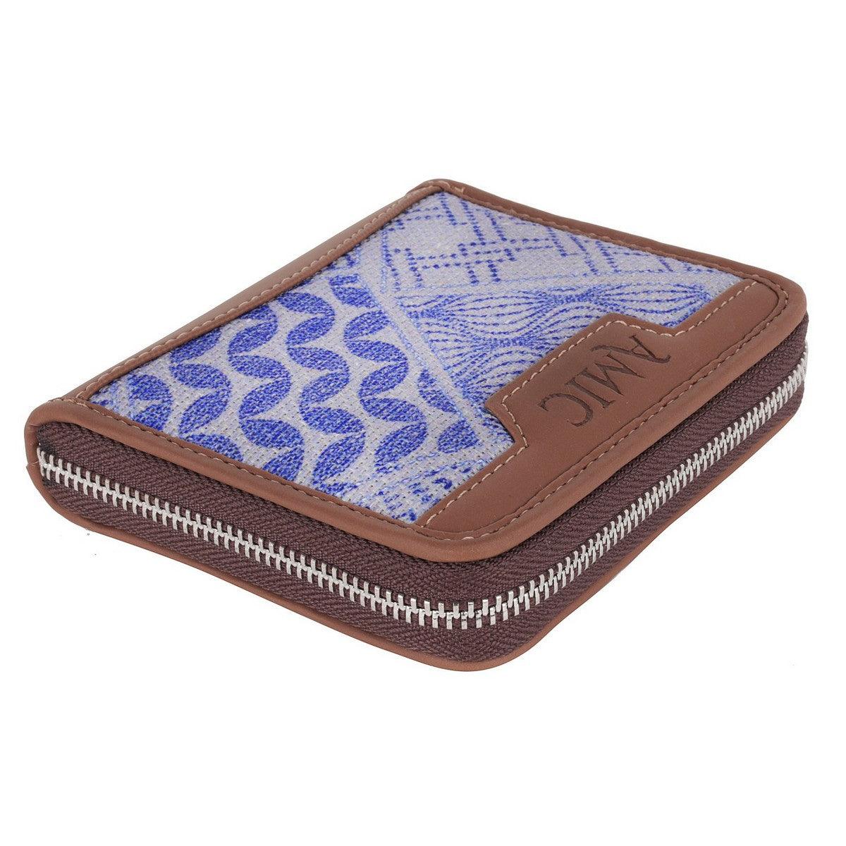 Stylish Blue Pattern Mini Wallet | AMIC - Amic