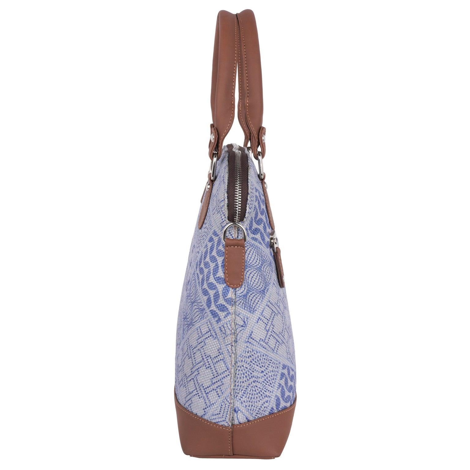 Blue Patchwork Hand Shoulder Bag – Amic's Timeless Elegance for Everyday Use - Amic