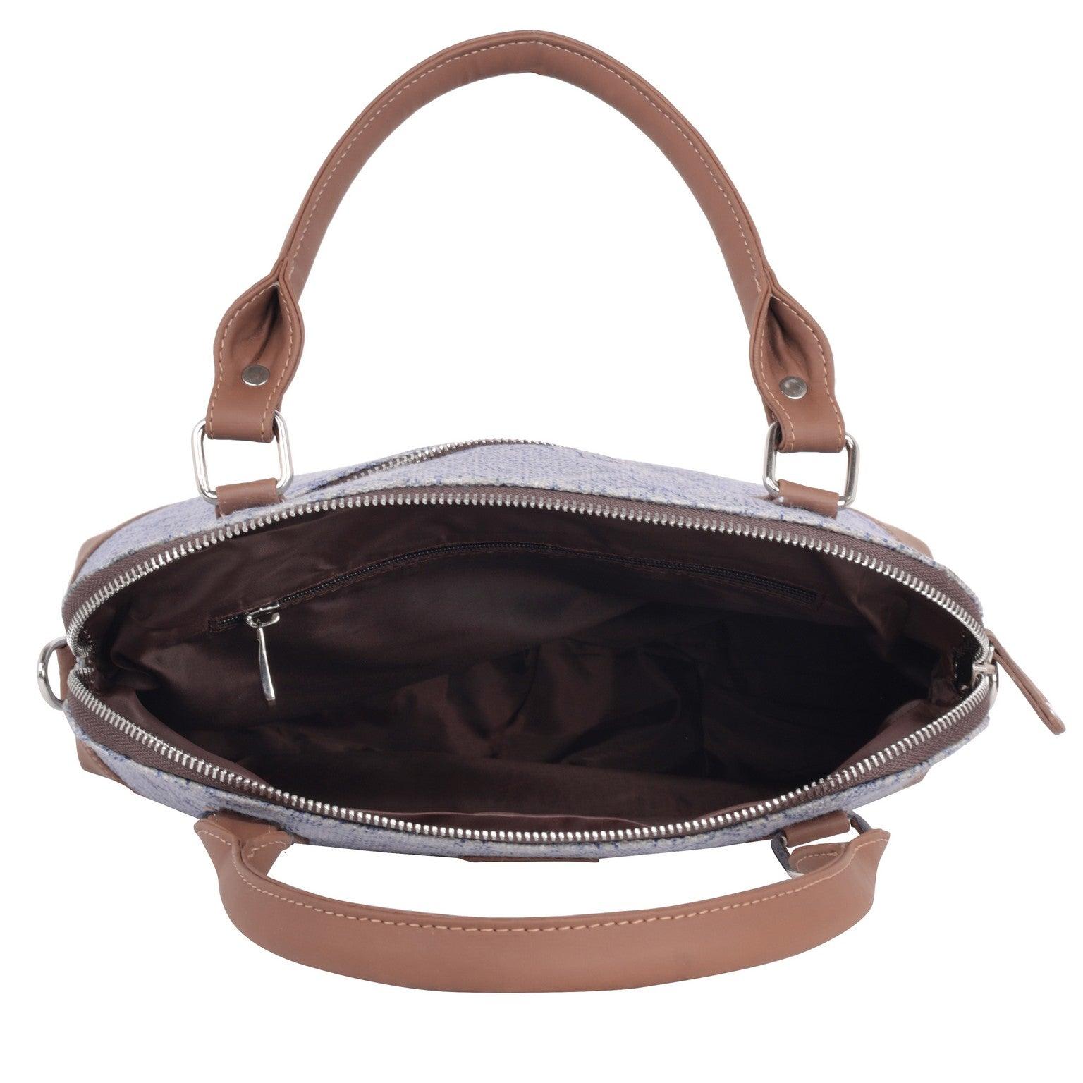 Blue Patchwork Hand Shoulder Bag – Amic's Timeless Elegance for Everyday Use - Amic