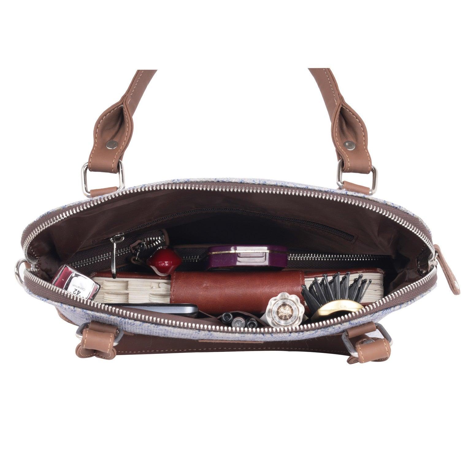 Blue Patchwork Hand Shoulder Bag – Amic's Timeless Elegance for Everyday Use - Amic