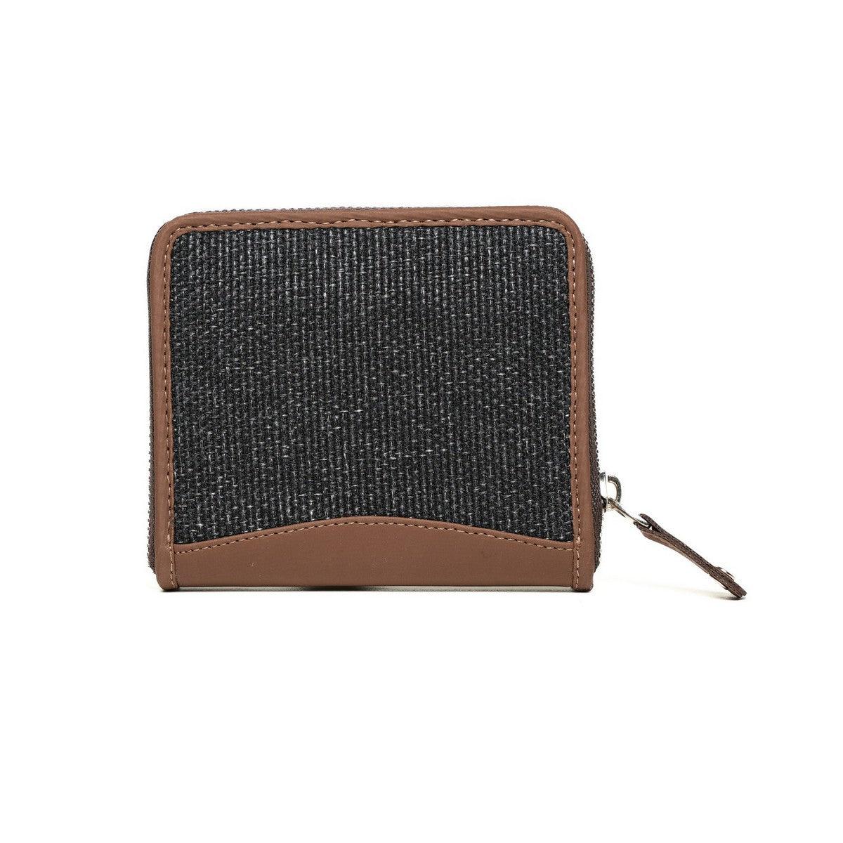 Minimalist Black Fabric Mini Wallet | AMIC - Amic