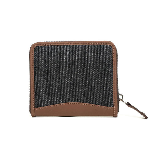 Minimalist Black Fabric Mini Wallet | AMIC - Amic