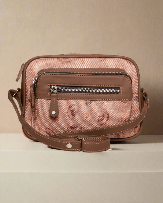 Amic Pink Floral Sling Wallet – Perfect Blend of Style and Functionality - Amic