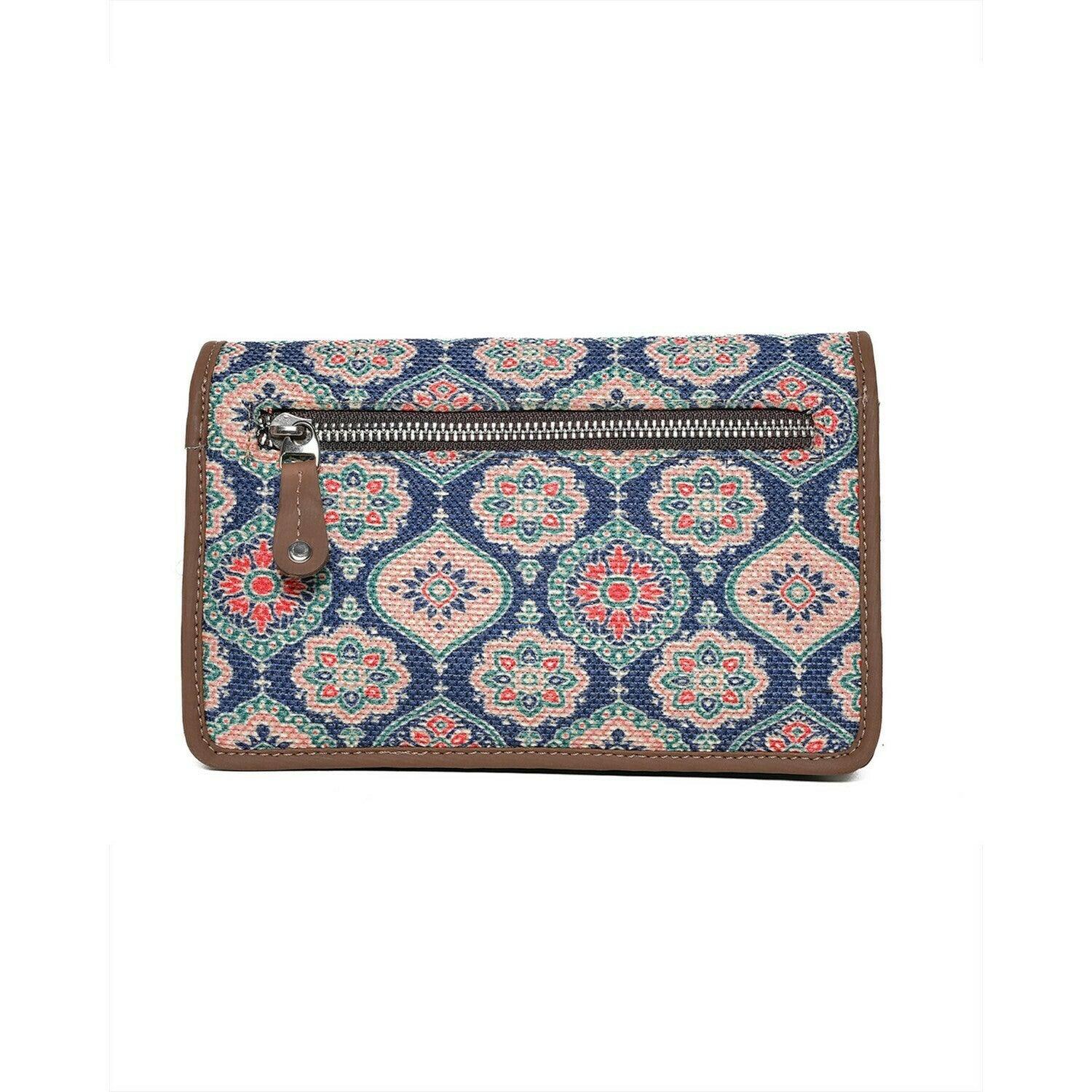 Stylish Multicolor Pattern Sling Wallet – Compact and Versatile Design by Amic - Amic