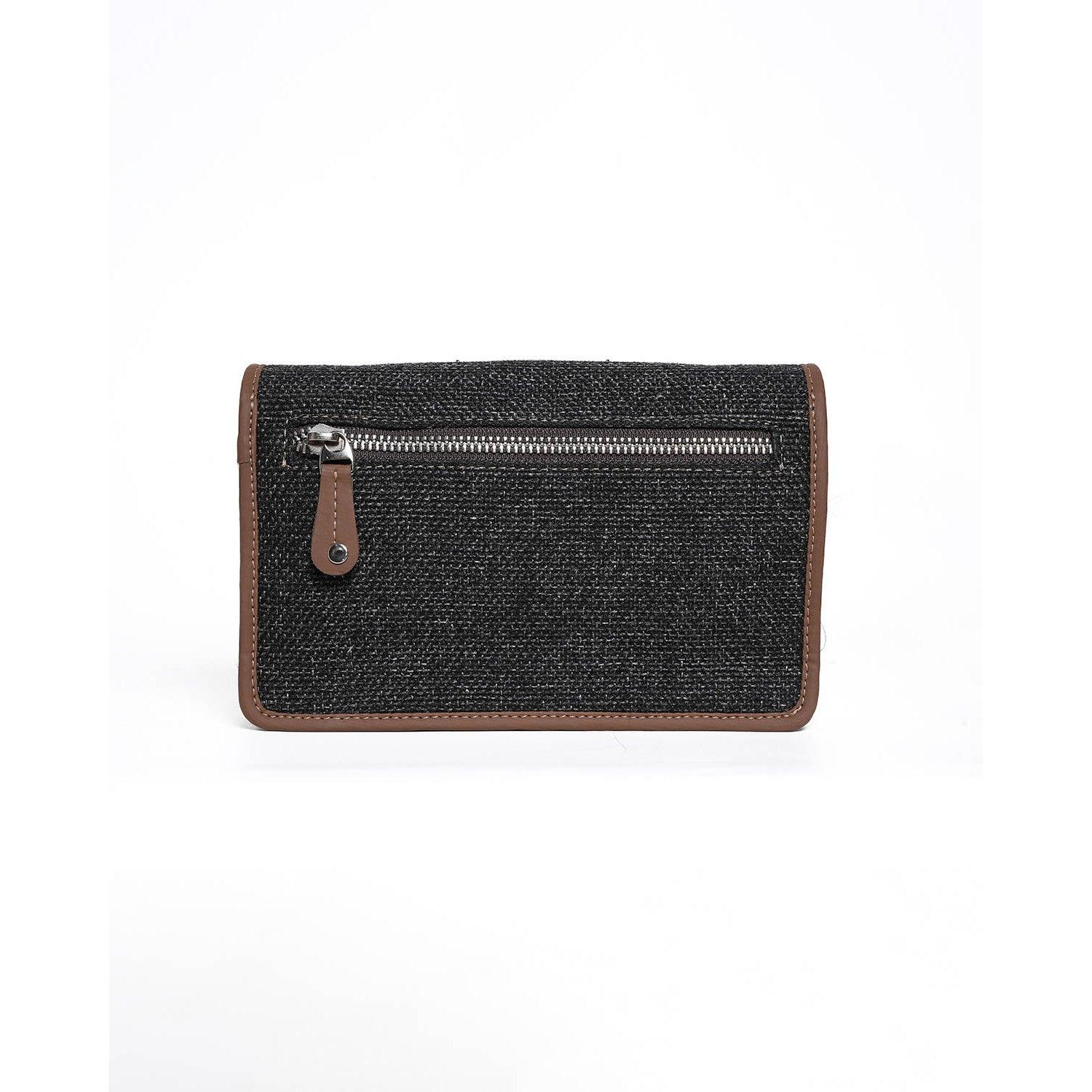 Stylish Charcoal Black Sling Wallet – Compact and Trendy by Amic - Amic