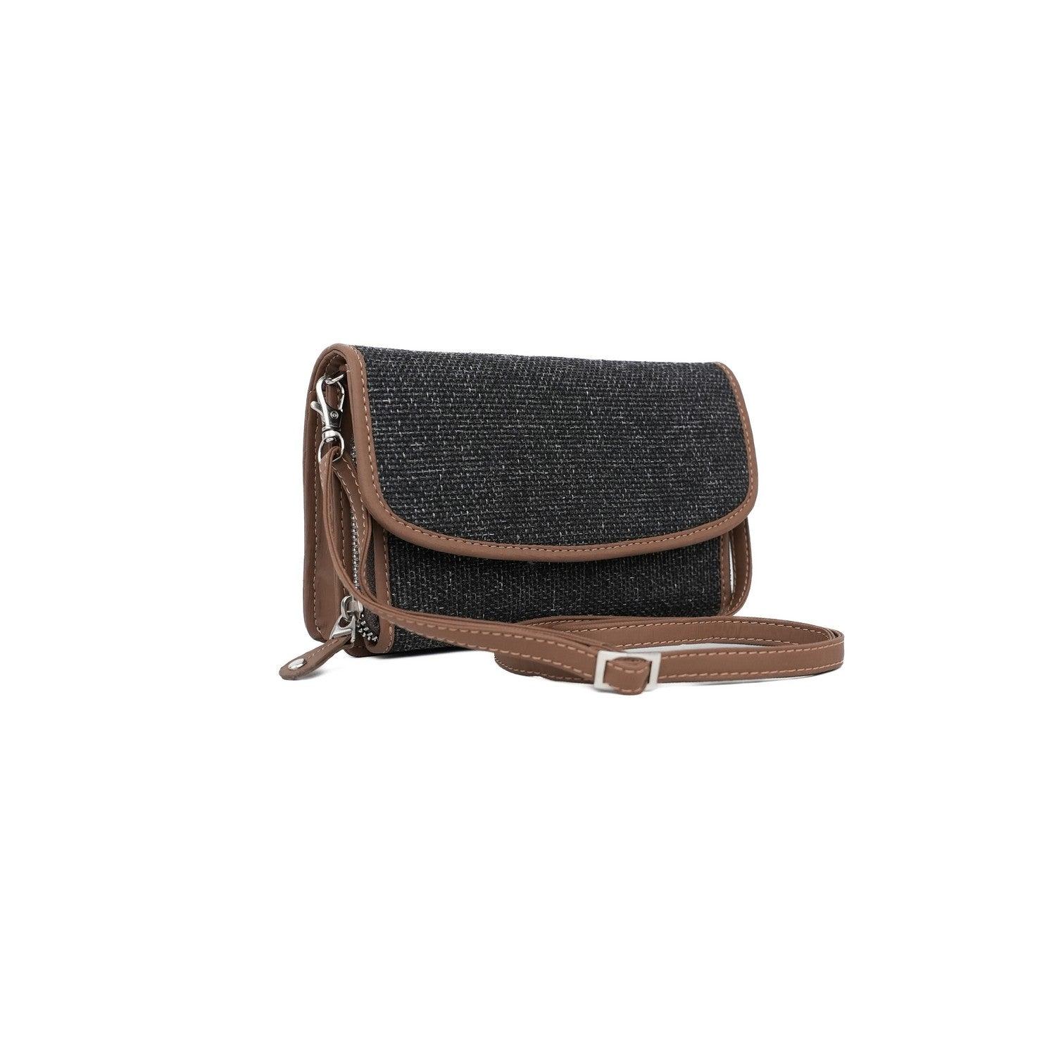 Stylish Charcoal Black Sling Wallet – Compact and Trendy by Amic - Amic