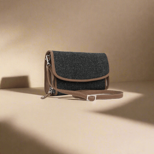 Stylish Charcoal Black Sling Wallet – Compact and Trendy by Amic - Amic