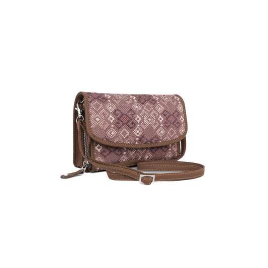 Elegant Brown Pattern Sling Wallet – Versatile Accessory by Amic - Amic
